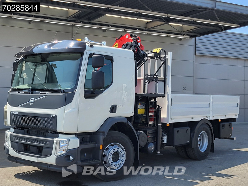 Camião de caixa aberta/ Plataforma, Camião grua novo Volvo FE 320 4X2 NEW! Palfinger PK14.501K SLD5 Remote Crane Kran Euro 6: foto 9