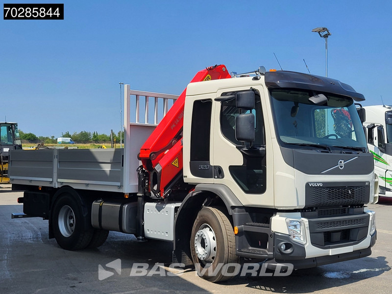 Camião de caixa aberta/ Plataforma, Camião grua novo Volvo FE 320 4X2 NEW! Palfinger PK14.501K SLD5 Remote Crane Kran Euro 6: foto 11