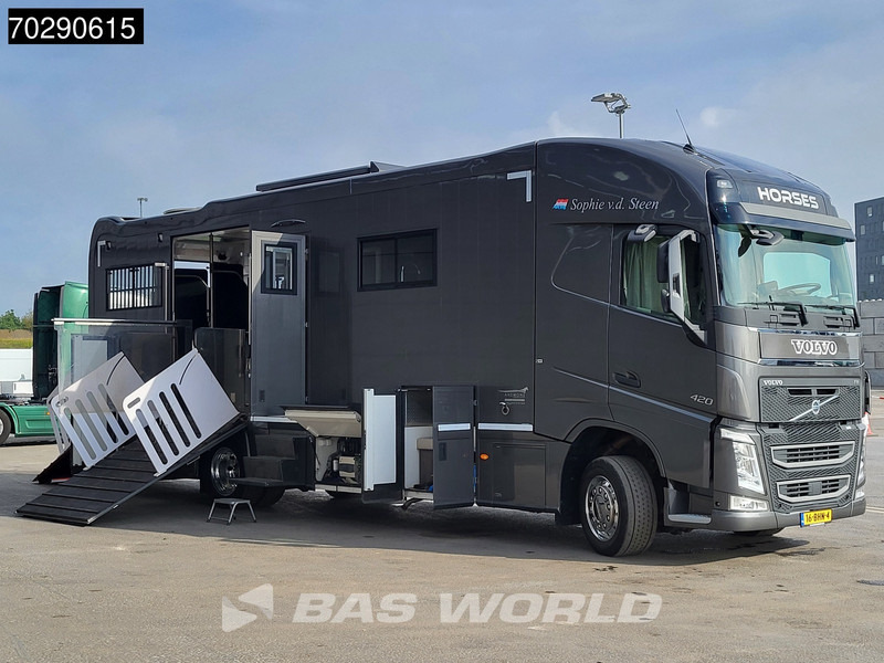 Volvo FH 420 FH 4X2 NL-Truck Xenon Navi ACC Euro 6 - Camião de transporte de cavalos: foto 3 Volvo FH 420 FH 4X2 NL-Truck Xenon Navi ACC Euro 6 - Camião de transporte de cavalos: foto 3
