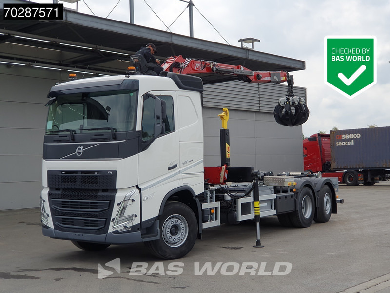 Volvo FH 500 6X2 Penz Crane 15Z9.50R HYVA 20-57-S Hooklift Lift+steering Automatic Euro 6 - Camião polibenne, Camião grua: foto 3 Volvo FH 500 6X2 Penz Crane 15Z9.50R HYVA 20-57-S Hooklift Lift+steering Automatic Euro 6 - Camião polibenne, Camião grua: foto 3