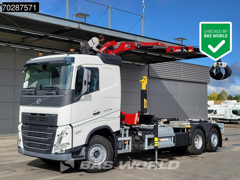 Volvo FH 500 6X2 Penz Crane 15Z9.50R HYVA 20-57-S Hooklift Lift+steering Automatic Euro 6 - Camião polibenne, Camião grua: foto 1 Volvo FH 500 6X2 Penz Crane 15Z9.50R HYVA 20-57-S Hooklift Lift+steering Automatic Euro 6 - Camião polibenne, Camião grua: foto 1