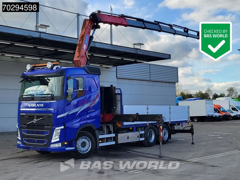 Volvo FH 540 FH 6X2 HMF 3220-K7 Crane Kran Lift-Axle Big-Axle Xenon Automatic Euro 6 - Camião de caixa aberta/ Plataforma, Camião grua: foto 1 Volvo FH 540 FH 6X2 HMF 3220-K7 Crane Kran Lift-Axle Big-Axle Xenon Automatic Euro 6 - Camião de caixa aberta/ Plataforma, Camião grua: foto 1