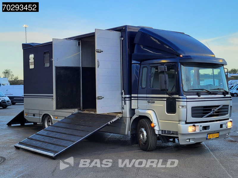 Camião transporte de gado Volvo FL6 180 FL 4X2 NL-Horsetruck 4 Horses Pferdentransport Manual Euro 2: foto 7