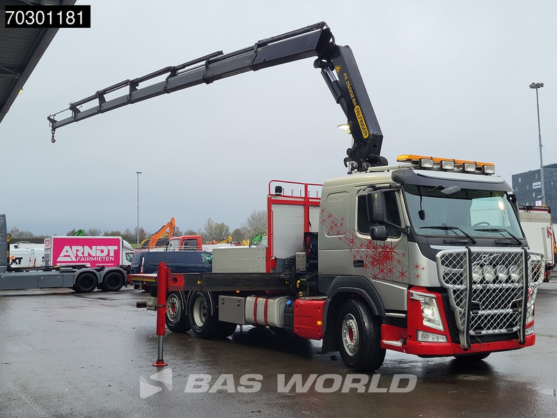 Volvo FM 410 FM 6X2 Palfinger PK 26002-EH E Kran Crane Lift +steering axle Automatic Euro 6 - Camião de caixa aberta/ Plataforma, Camião grua: foto 3 Volvo FM 410 FM 6X2 Palfinger PK 26002-EH E Kran Crane Lift +steering axle Automatic Euro 6 - Camião de caixa aberta/ Plataforma, Camião grua: foto 3