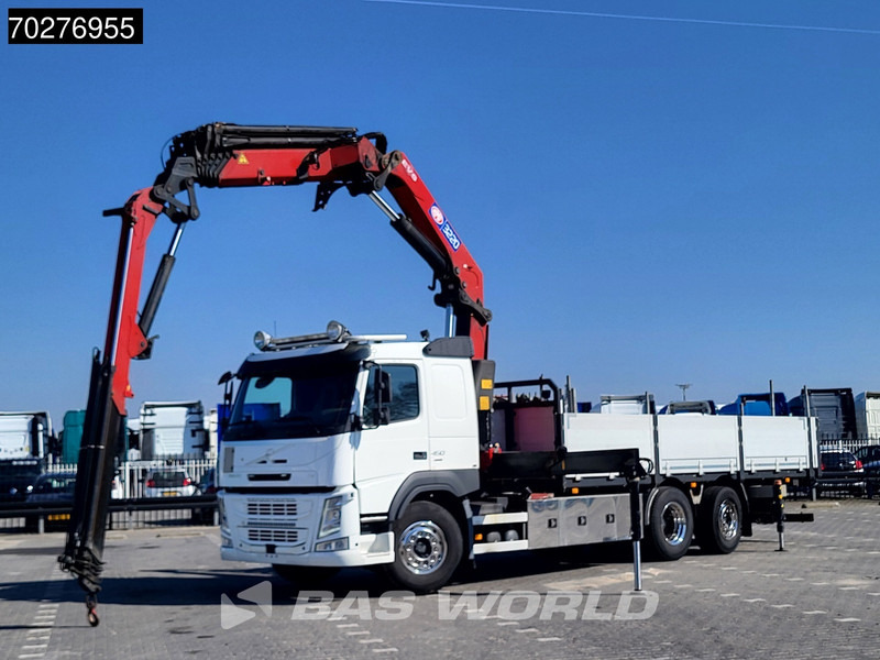 Volvo FM 450 6X2 HMF 3220 Crane Kran Lift-Lenkachse VEB+ Euro 6 - Camião de caixa aberta/ Plataforma, Camião grua: foto 2 Volvo FM 450 6X2 HMF 3220 Crane Kran Lift-Lenkachse VEB+ Euro 6 - Camião de caixa aberta/ Plataforma, Camião grua: foto 2