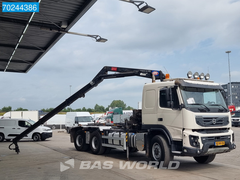 Camião polibenne, Camião grua Volvo FMX 460 6X6 X-Track HMF1643-Z2 kran Crane Big-Axle Lenkachse Euro 5: foto 9