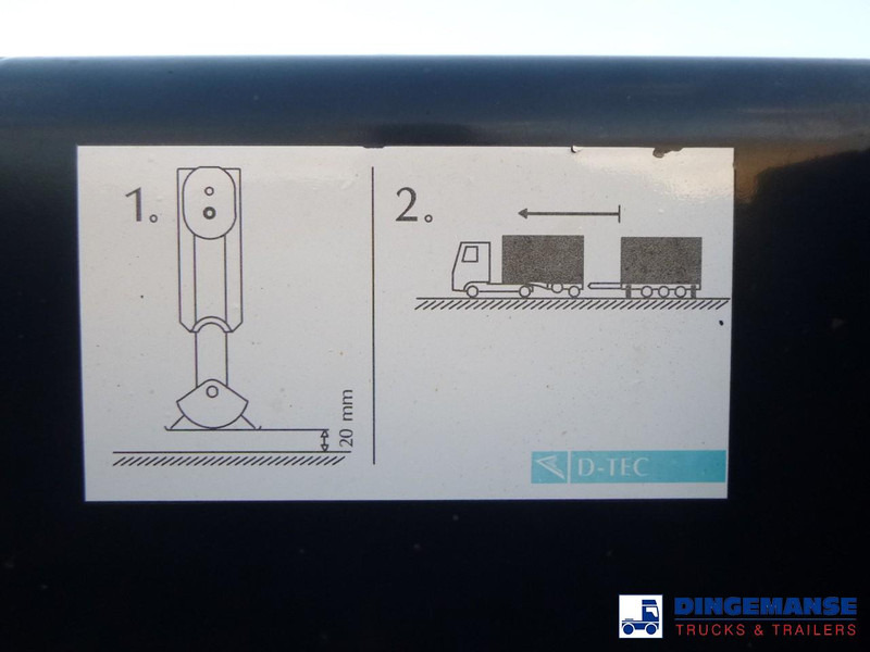 Semi-reboque transportador de contêineres/ Caixa móvel D-Tec 4-axle container combi trailer (2 + 2 axles): foto 20