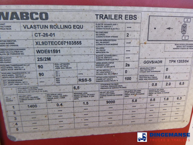 Semi-reboque transportador de contêineres/ Caixa móvel D-Tec 4-axle container combi trailer (3 + 1 axles) 20-30-40-45 ft: foto 15 Semi-reboque transportador de contêineres/ Caixa móvel D-Tec 4-axle container combi trailer (3 + 1 axles) 20-30-40-45 ft: foto 15