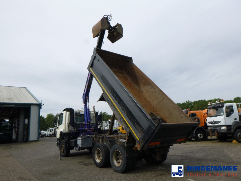 DAF CF 75.310 6x4 RHD tipper + HMF 1144 K-1 + grapple - Camião grua: foto 3 DAF CF 75.310 6x4 RHD tipper + HMF 1144 K-1 + grapple - Camião grua: foto 3