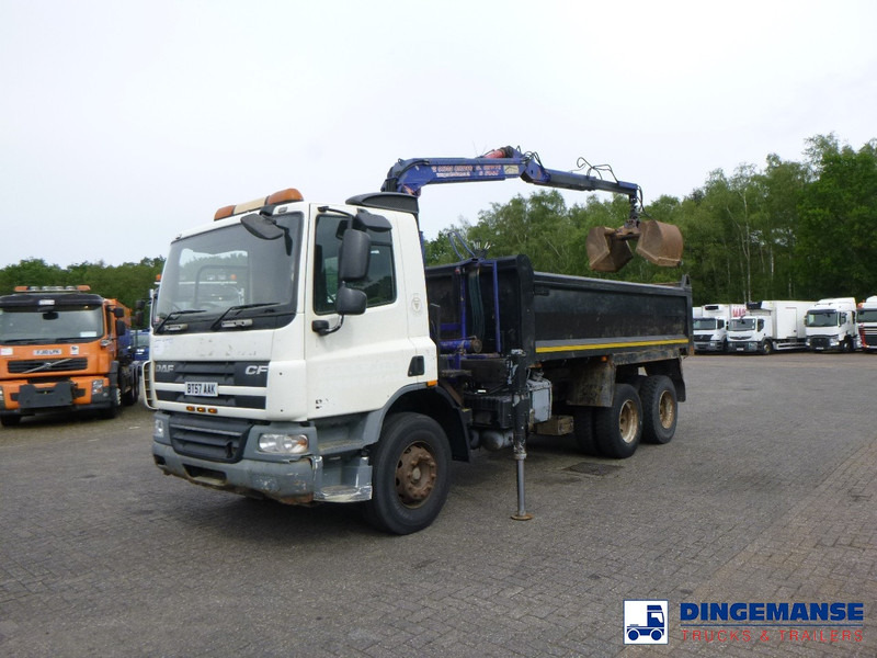 DAF CF 75.310 6x4 RHD tipper + HMF 1144 K-1 + grapple - Camião grua: foto 5 DAF CF 75.310 6x4 RHD tipper + HMF 1144 K-1 + grapple - Camião grua: foto 5