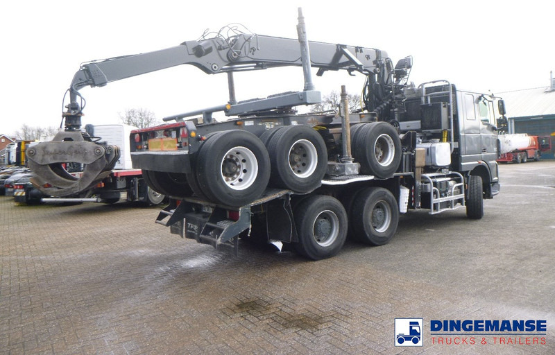 DAF XF 105.510 6x4 + Loglift F281S83 crane / timber truck + dolly - Camião grua: foto 4 DAF XF 105.510 6x4 + Loglift F281S83 crane / timber truck + dolly - Camião grua: foto 4