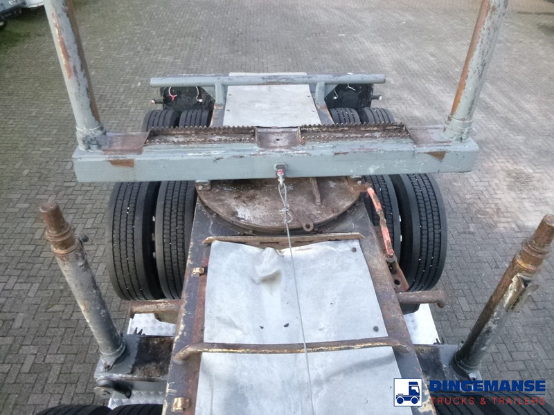 Camião de transporte de madeira, Camião grua DAF XF 105.510 6x4 + Loglift F281S83 crane / timber truck + dolly: foto 7