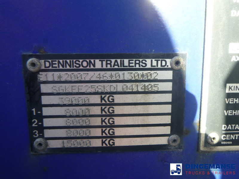 Semi-reboque transportador de contêineres/ Caixa móvel Dennison 3-axle container trailer 20-30-40-45 ft: foto 13