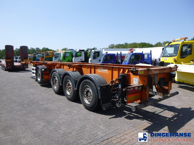 Dennison 4-axle container combi trailer (3 + 1 axles) 20-30-40-45 ft - Semi-reboque transportador de contêineres/ Caixa móvel: foto 3 Dennison 4-axle container combi trailer (3 + 1 axles) 20-30-40-45 ft - Semi-reboque transportador de contêineres/ Caixa móvel: foto 3