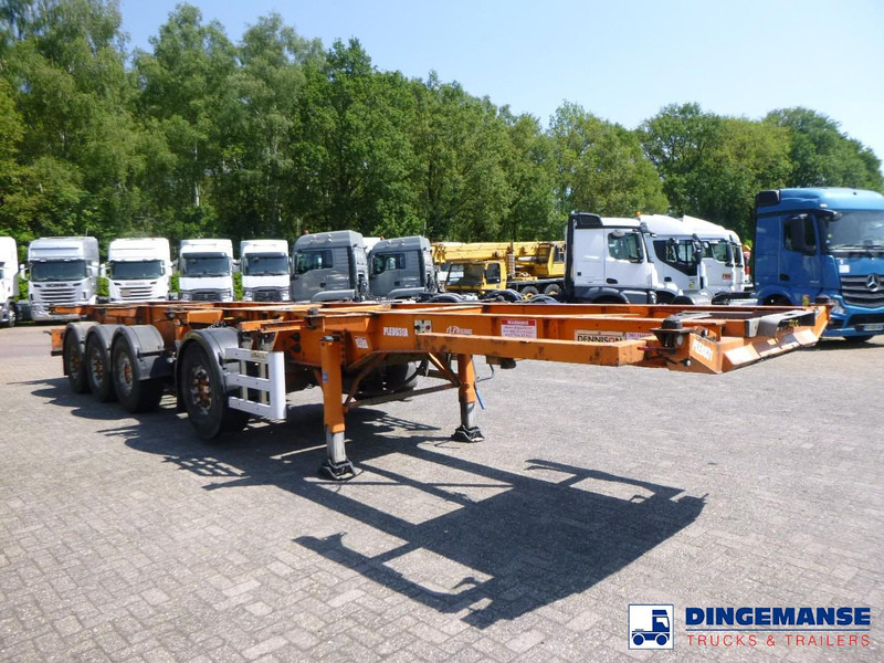 Dennison 4-axle container combi trailer (3 + 1 axles) 20-30-40-45 ft - Semi-reboque transportador de contêineres/ Caixa móvel: foto 2 Dennison 4-axle container combi trailer (3 + 1 axles) 20-30-40-45 ft - Semi-reboque transportador de contêineres/ Caixa móvel: foto 2