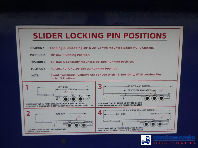 Semi-reboque transportador de contêineres/ Caixa móvel Dennison Container trailer 20-30-40-45 ft: foto 7 Semi-reboque transportador de contêineres/ Caixa móvel Dennison Container trailer 20-30-40-45 ft: foto 7