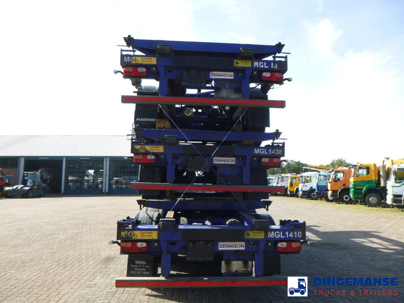 Camião transportador de contêineres/ Caixa móvel Dennison Stack - 3 x container trailer 20-30-40-45 ft: foto 10