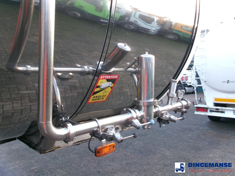 Semi-reboque cisterna Feldbinder Chemical tank inox 33.5 m3 / 1 comp + pump: foto 9