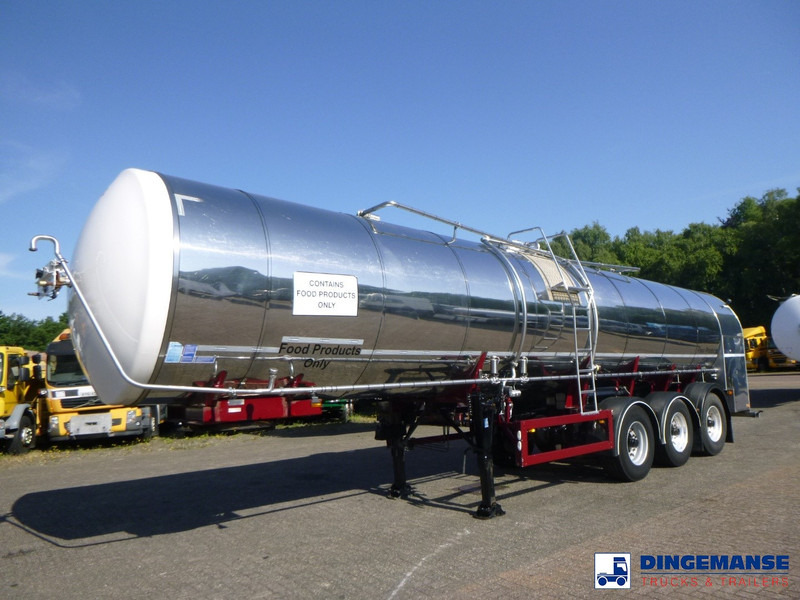 Feldbinder Food tank inox 30 m3 / 1 comp - Semi-reboque cisterna: foto 1 Feldbinder Food tank inox 30 m3 / 1 comp - Semi-reboque cisterna: foto 1