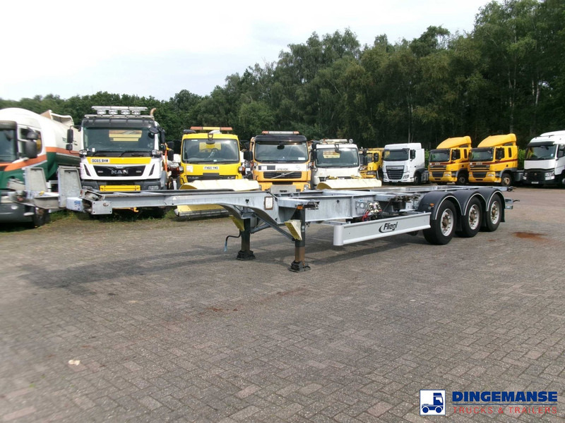 Fliegl 3-axle container trailer 45 ft - Semi-reboque transportador de contêineres/ Caixa móvel: foto 1 Fliegl 3-axle container trailer 45 ft - Semi-reboque transportador de contêineres/ Caixa móvel: foto 1
