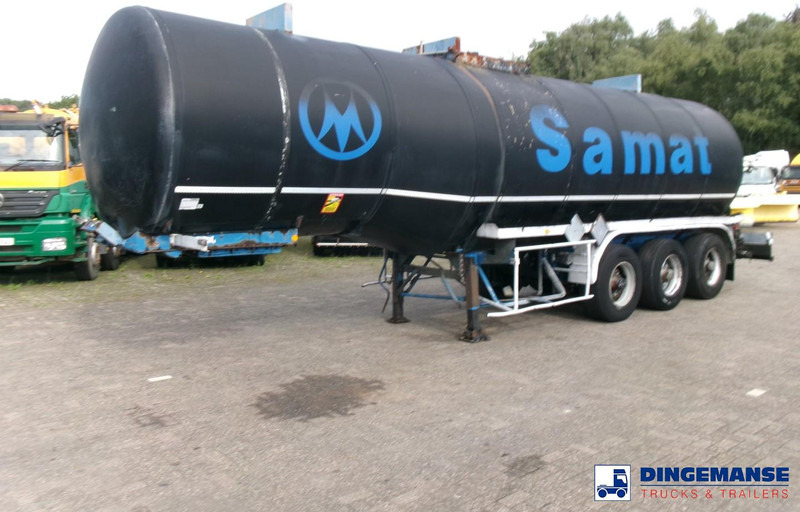 Fruehauf Bitumen tank inox 31 m3 / 1 comp + mixer & engine - Semi-reboque cisterna: foto 1 Fruehauf Bitumen tank inox 31 m3 / 1 comp + mixer & engine - Semi-reboque cisterna: foto 1