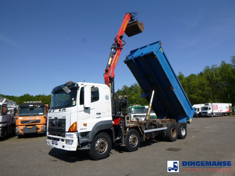 Hino FY1EUKA RHD + Palfinger E120L + grapple - Camião grua: foto 1 Hino FY1EUKA RHD + Palfinger E120L + grapple - Camião grua: foto 1