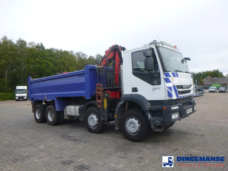 Camião grua Iveco AD340T36 8x4 RHD tipper + Palfinger E120 plus + grapple: foto 10