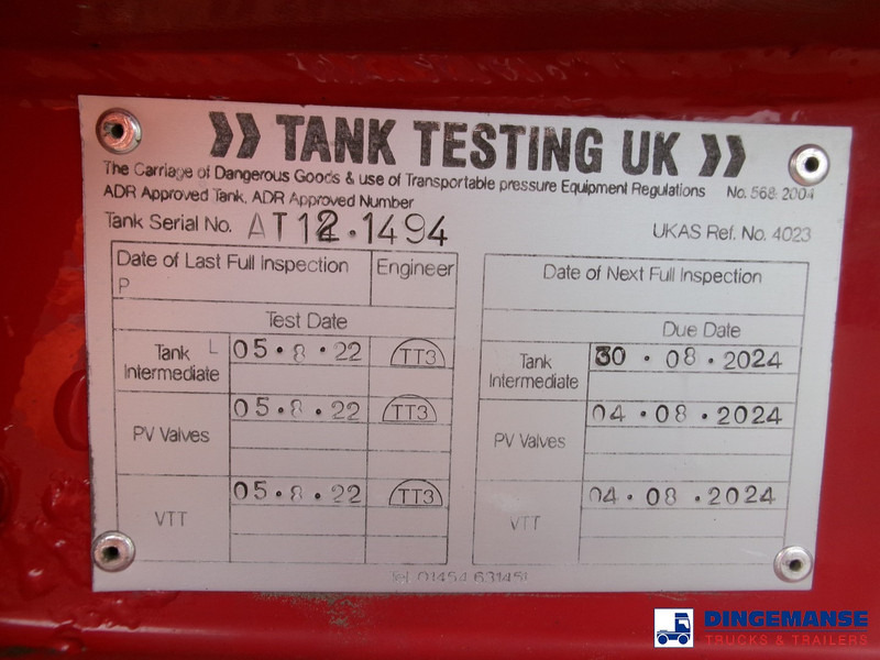 Semi-reboque cisterna Lakeland Fuel tank alu 42.8 m3 / 6 comp + pump: foto 20