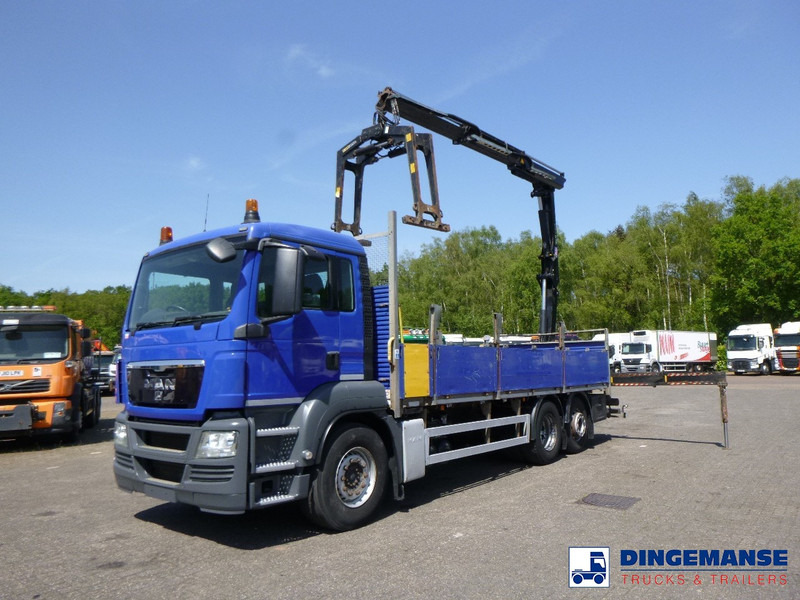 MAN TGS 26.360 6X2 RHD + HMF 1420-K2 + grapple - Camião grua: foto 1 MAN TGS 26.360 6X2 RHD + HMF 1420-K2 + grapple - Camião grua: foto 1