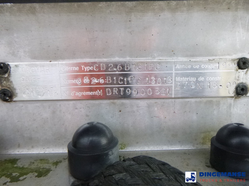 Semi-reboque cisterna Magyar Bitumen tank inox 30 m3 / 1 comp: foto 18