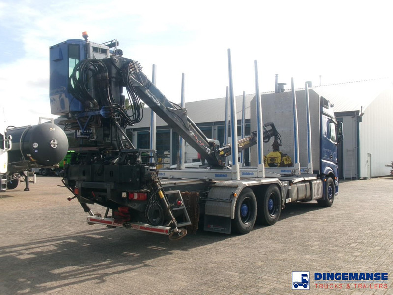 Mercedes-Benz Actros 2663 6x4 Euro 6 loglift F96 crane timber truck - Camião grua: foto 4 Mercedes-Benz Actros 2663 6x4 Euro 6 loglift F96 crane timber truck - Camião grua: foto 4