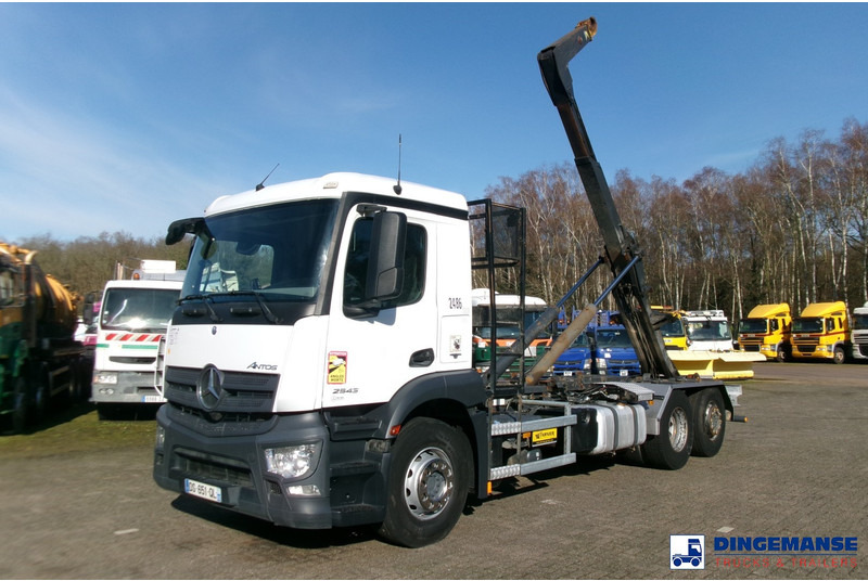 Mercedes-Benz Antos 2543 6x2 Euro 6 Marrel container hook 18t - Camião polibenne: foto 1 Mercedes-Benz Antos 2543 6x2 Euro 6 Marrel container hook 18t - Camião polibenne: foto 1