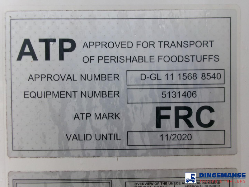 Semi-reboque frigorífico Schmitz Cargobull Frigo trailer + Carrier Vector 1550: foto 16 Semi-reboque frigorífico Schmitz Cargobull Frigo trailer + Carrier Vector 1550: foto 16
