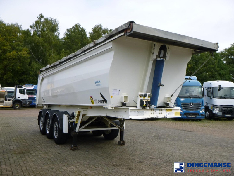 Stas Tipper trailer alu 25.5 m3 + tarpaulin - Semi-reboque basculante: foto 2 Stas Tipper trailer alu 25.5 m3 + tarpaulin - Semi-reboque basculante: foto 2
