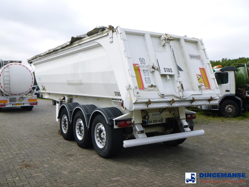 Stas Tipper trailer alu 25.5 m3 + tarpaulin - Semi-reboque basculante: foto 3 Stas Tipper trailer alu 25.5 m3 + tarpaulin - Semi-reboque basculante: foto 3