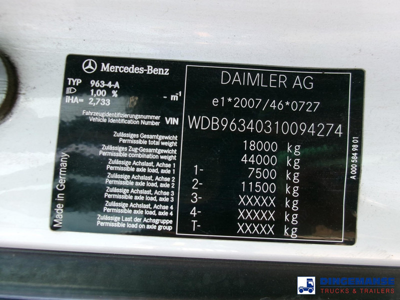 Tractor Mercedes-Benz Actros 1843 4x2 Euro 6 / ADR + PTO: foto 18