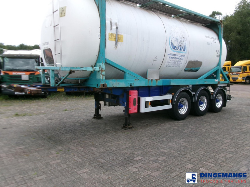 Van Hool 3-axle container trailer + ADR - Camião transportador de contêineres/ Caixa móvel: foto 1 Van Hool 3-axle container trailer + ADR - Camião transportador de contêineres/ Caixa móvel: foto 1