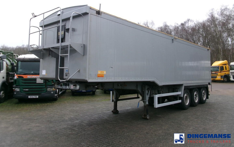 WILCOX Tipper trailer alu 52 m3 + tarpaulin - Semi-reboque basculante: foto 1 WILCOX Tipper trailer alu 52 m3 + tarpaulin - Semi-reboque basculante: foto 1