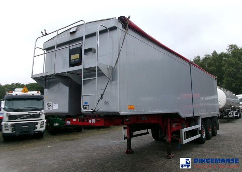 WILCOX Tipper trailer alu 55 m3 + tarpaulin - Semi-reboque basculante: foto 1 WILCOX Tipper trailer alu 55 m3 + tarpaulin - Semi-reboque basculante: foto 1