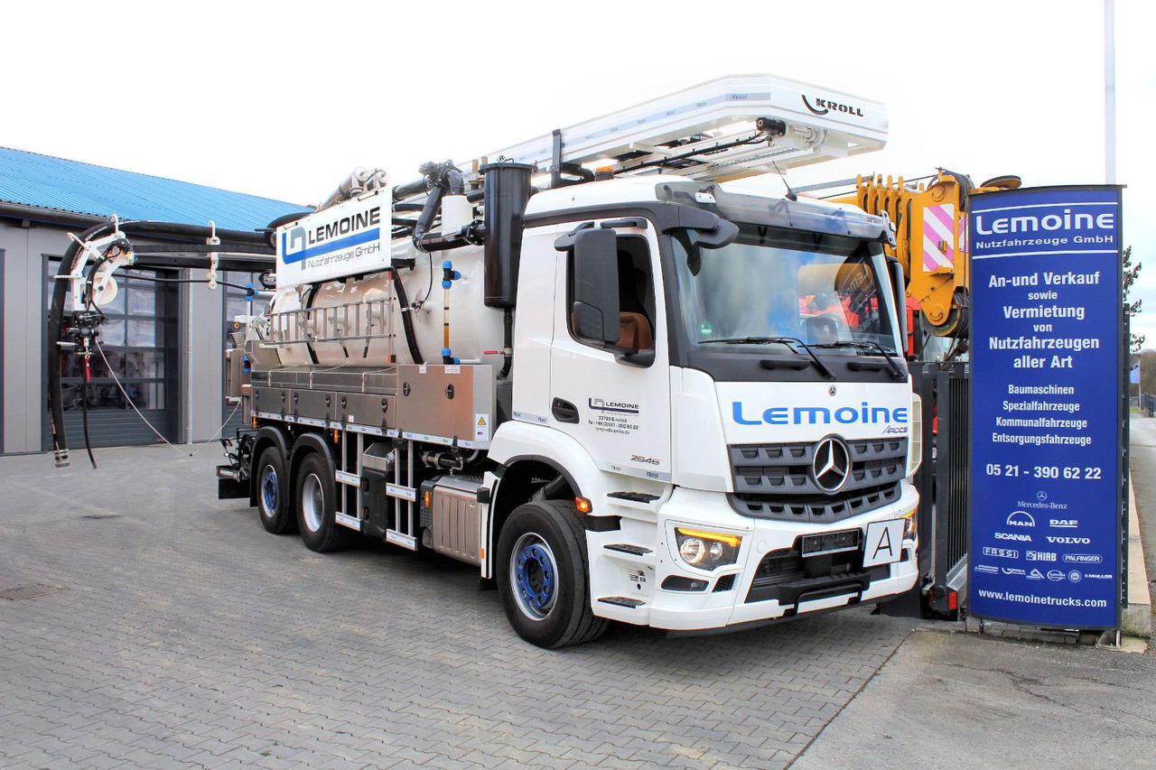 Mercedes-Benz AROCS 2546 6x2 Kroll 14m³ WRG Wasserrückgewinner - Caminhão limpa fossa: foto 1 Mercedes-Benz AROCS 2546 6x2 Kroll 14m³ WRG Wasserrückgewinner - Caminhão limpa fossa: foto 1