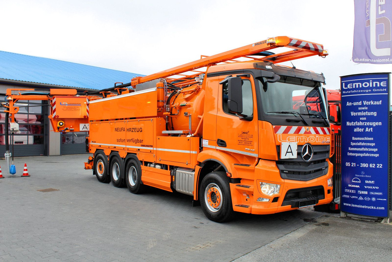 Mercedes-Benz Arocs 3551 8x4 Müller 16mCanalmaster F160EWA WRG - Caminhão limpa fossa: foto 1 Mercedes-Benz Arocs 3551 8x4 Müller 16mCanalmaster F160EWA WRG - Caminhão limpa fossa: foto 1