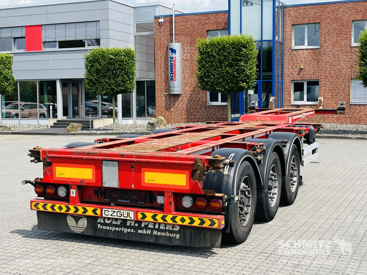 Semi-reboque transportador de contêineres/ Caixa móvel Auflieger Containerfahrgestell Standard: foto 1