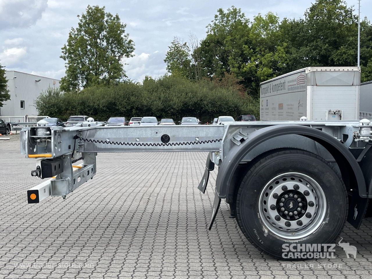 SCHMITZ Auflieger Containerfahrgestell Standard - Semi-reboque transportador de contêineres/ Caixa móvel: foto 3 SCHMITZ Auflieger Containerfahrgestell Standard - Semi-reboque transportador de contêineres/ Caixa móvel: foto 3
