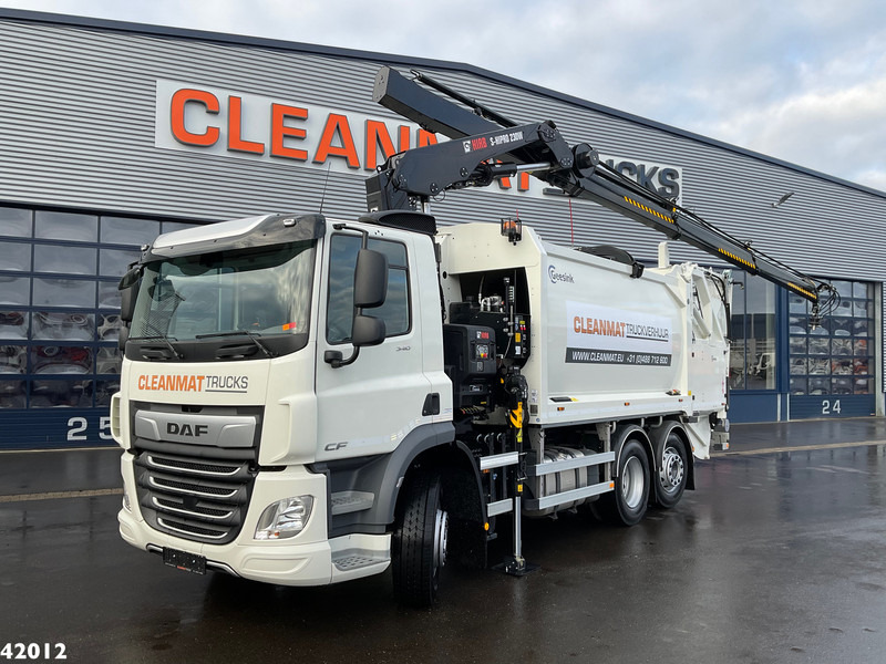 DAF FAN CF 340 Hiab 23 Tonmeter laadkraan - Caminhão de lixo: foto 1 DAF FAN CF 340 Hiab 23 Tonmeter laadkraan - Caminhão de lixo: foto 1