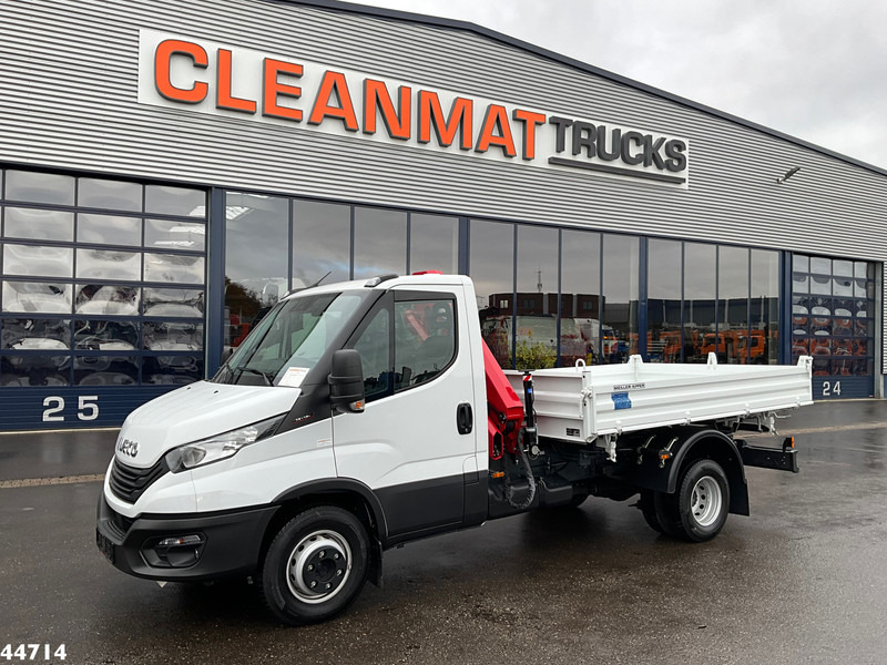Iveco Daily 72C18 HMF laadkraan 3,4 Tonmeter laadkraan + Meiller 3-zijdige kipper New & Unused!! - Camião basculante, Camião grua: foto 3 Iveco Daily 72C18 HMF laadkraan 3,4 Tonmeter laadkraan + Meiller 3-zijdige kipper New & Unused!! - Camião basculante, Camião grua: foto 3