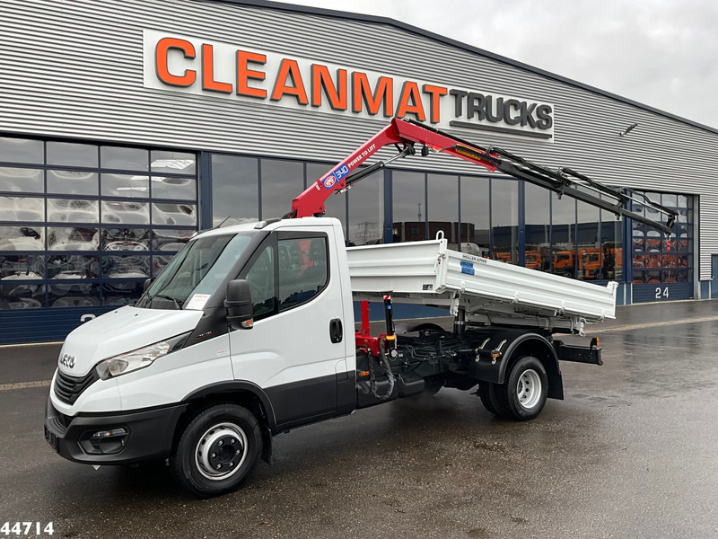 Iveco Daily 72C18 HMF laadkraan 3,4 Tonmeter laadkraan + Meiller 3-zijdige kipper New & Unused!! - Camião basculante, Camião grua: foto 1 Iveco Daily 72C18 HMF laadkraan 3,4 Tonmeter laadkraan + Meiller 3-zijdige kipper New & Unused!! - Camião basculante, Camião grua: foto 1