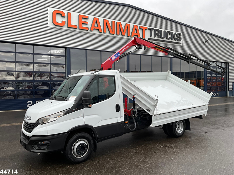 Iveco Daily 72C18 HMF laadkraan 3,4 Tonmeter laadkraan + Meiller 3-zijdige kipper New & Unused!! - Camião basculante, Camião grua: foto 2 Iveco Daily 72C18 HMF laadkraan 3,4 Tonmeter laadkraan + Meiller 3-zijdige kipper New & Unused!! - Camião basculante, Camião grua: foto 2