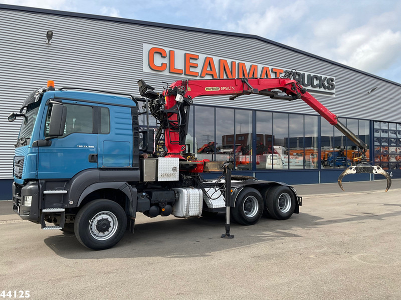MAN TGS 33.480 6x6 Euro 6 Palfinger 27 Tonmeter boomkraan - Camião grua: foto 1 MAN TGS 33.480 6x6 Euro 6 Palfinger 27 Tonmeter boomkraan - Camião grua: foto 1
