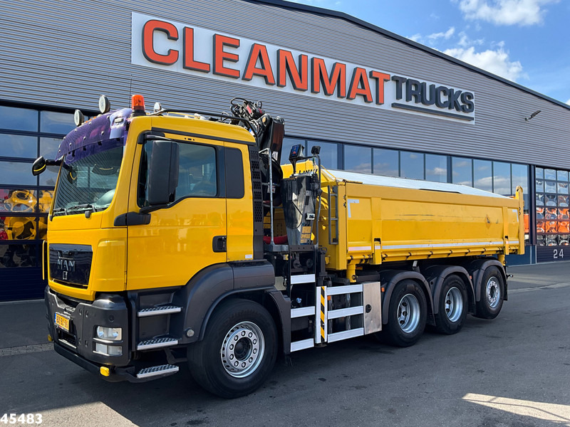 MAN TGS 35.400 8x4 Manual HMF 16 Tm Z-kraan - Camião basculante, Camião grua: foto 4 MAN TGS 35.400 8x4 Manual HMF 16 Tm Z-kraan - Camião basculante, Camião grua: foto 4