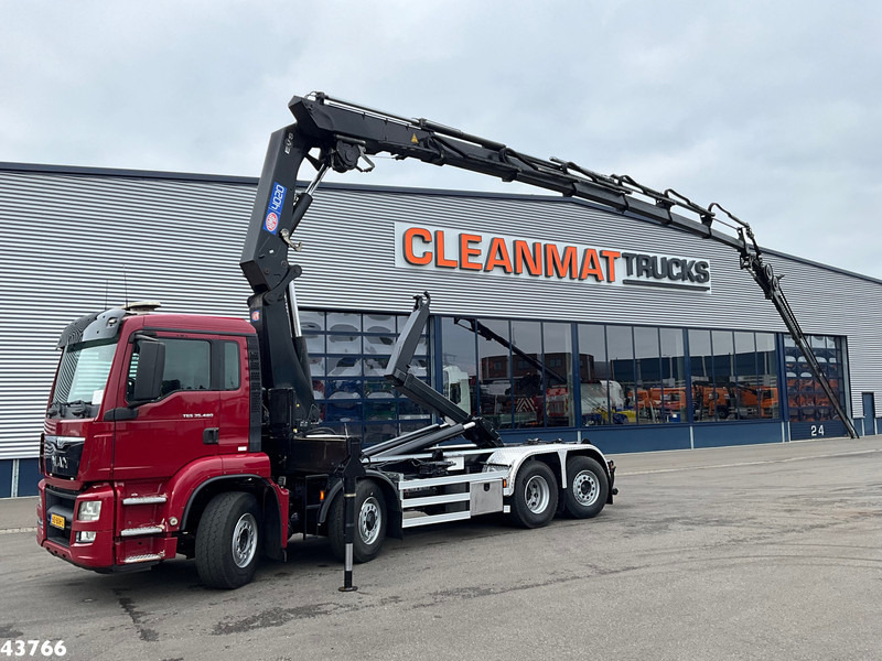 MAN TGS 35.480 8x4H Euro 6 HMF 40 Tonmeter laadkraan + Fly-Jib - Camião polibenne, Camião grua: foto 1 MAN TGS 35.480 8x4H Euro 6 HMF 40 Tonmeter laadkraan + Fly-Jib - Camião polibenne, Camião grua: foto 1